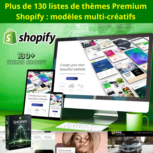 Plus de 130 listes de thèmes Shopify : modèles multi-créatifs