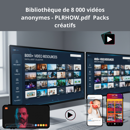Bibliothèque de 8 000 vidéos anonymes - PLRHOW.pdf  Packs créatifs
