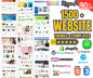 Plus de 1 500 modèles de thèmes Web Mega Bundle | WordPress, Shopify, HTML, WooCommerce, Magento, PrestaShop |