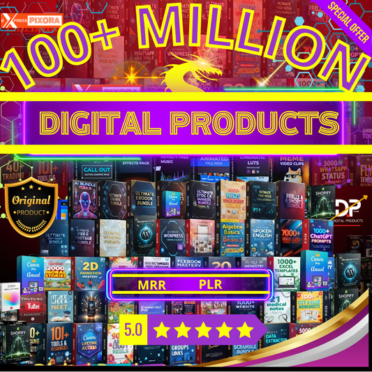 100 + millions de produits numériques avec licences PLR et MRR,