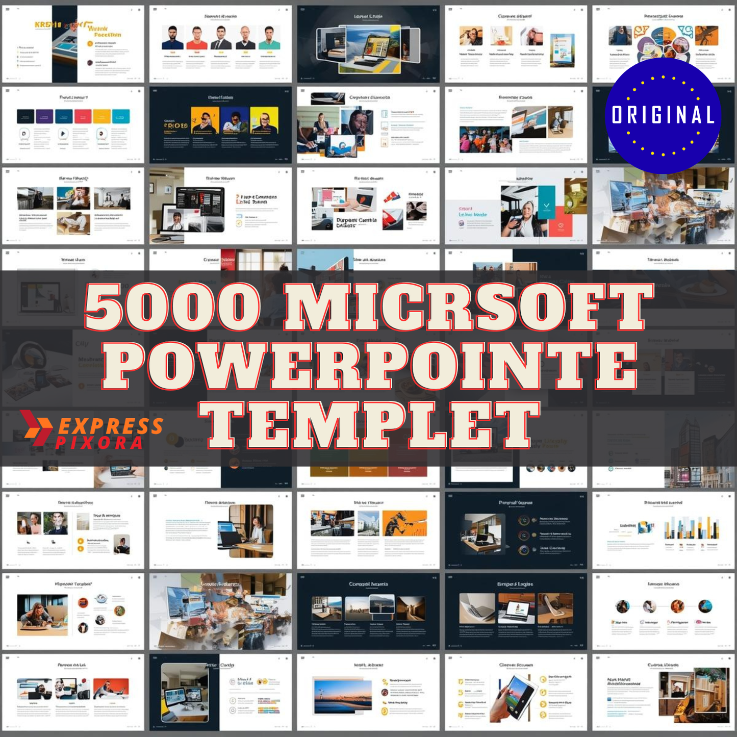 5000 micrsoft powerpointe Templet