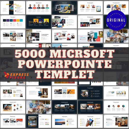 5000 micrsoft powerpointe Templet
