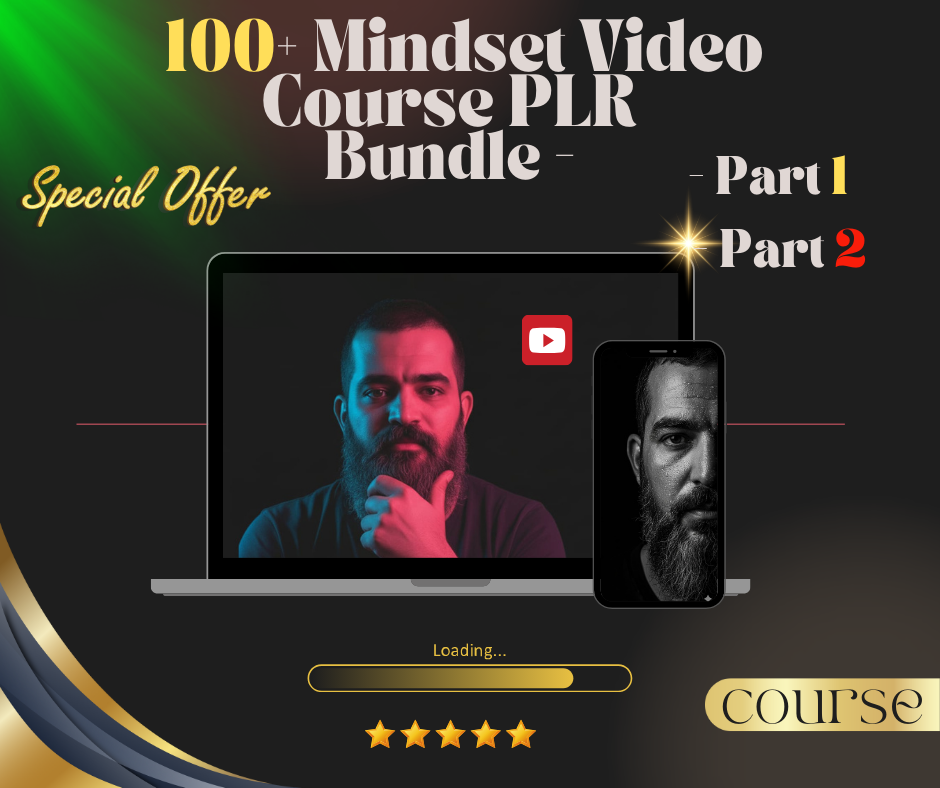 100 + Mindset Video Coures With Resell Rights